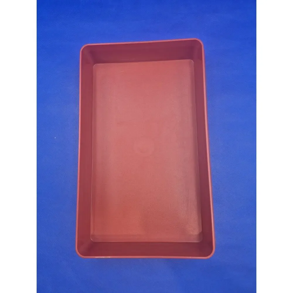 Vintage Tupperware Paprika Bacon Deli Meat Keeper with Lid 12x7